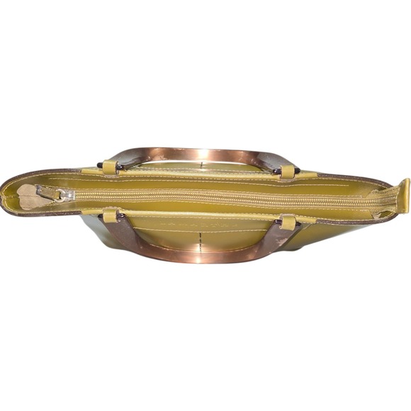 LAMARTHE Olive Green‎ Leather Tote Bag Made in Italy - Picture 6 of 15